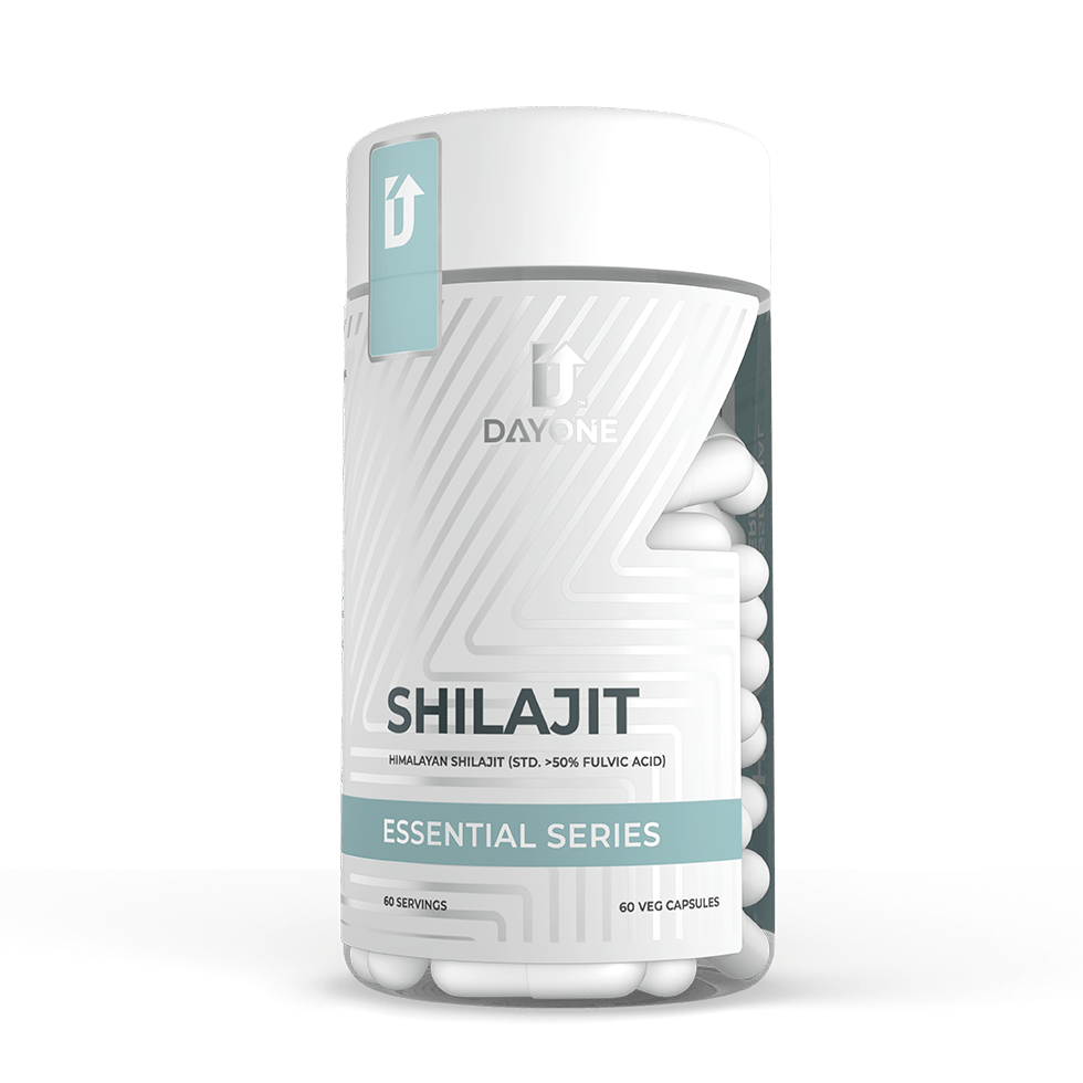 Shilajit (>50% Fulvic acid) Capsules - Day One Performance